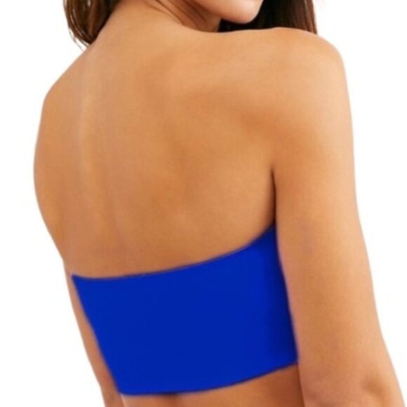 Free People Bandeau Blue Scuba Neo Nina Small - Picture 2 of 6